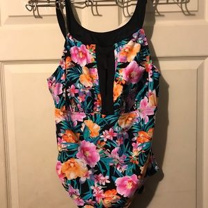 Beautiful floral one piece plus swim